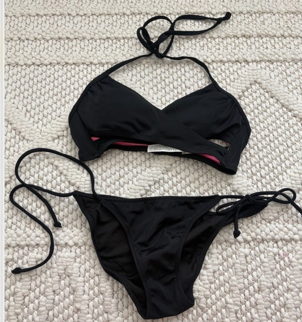 Victoria's Secret Black Two-Piece Bikini Set